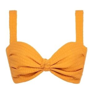 New! Montce Hayden Mari scrunch bikini top orange 24198